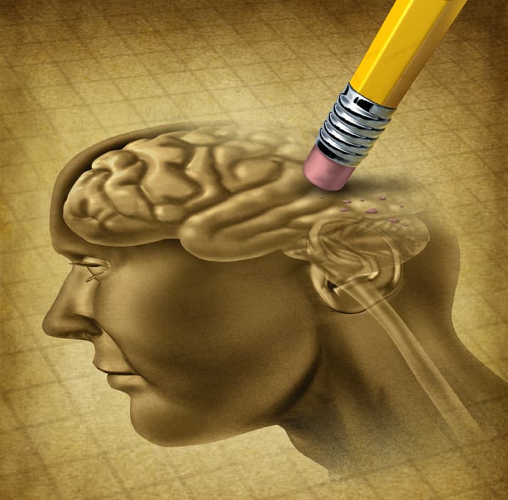 Hypnosis to erase brain memories
